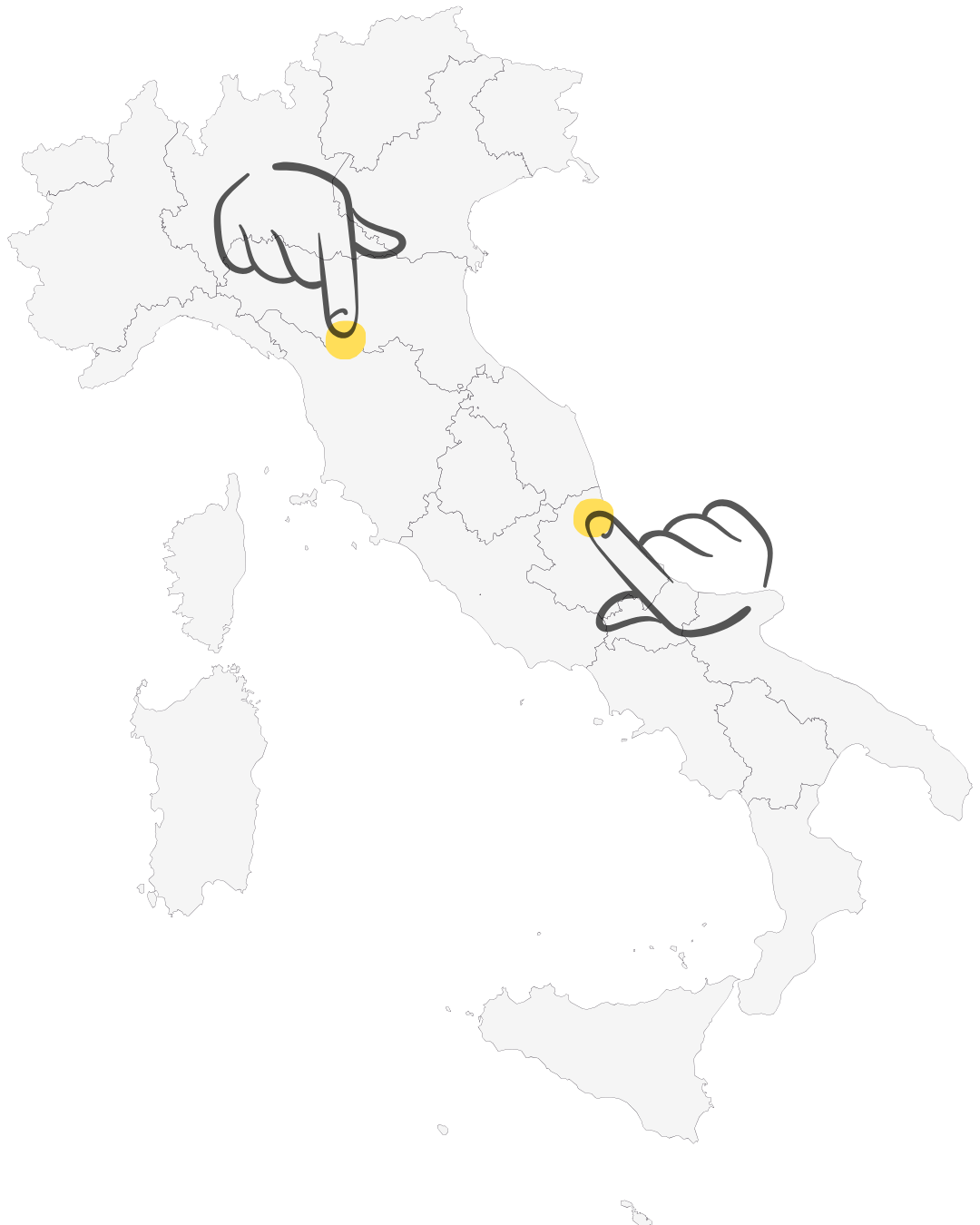 Mappa delle sedi Italfer